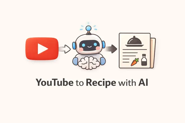 From YouTube Videos to Recipes with AI